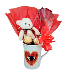 Imagem de Bouquet na Caneca Só Vejo Você