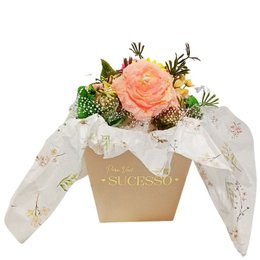 Imagem de Arranjo Flores Cera Aromático Gratidão Sucesso Grande