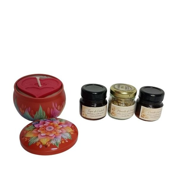 Kit Vela Aromatica Bergon e Escalda Pés