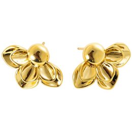 Imagem de Brinco Flor Invertida Banhado a Ouro 18K