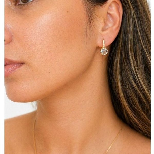 Conjunto Colar e Brinco Ponto Luz Banhado a Ouro 18K