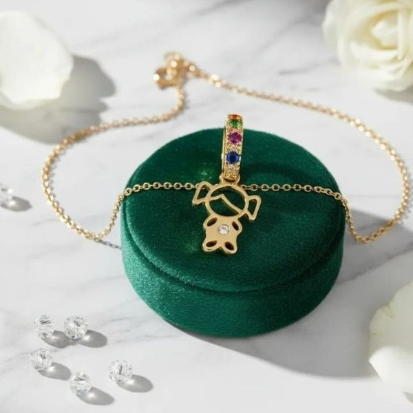 Pingente Filha Banhado a Ouro 18k