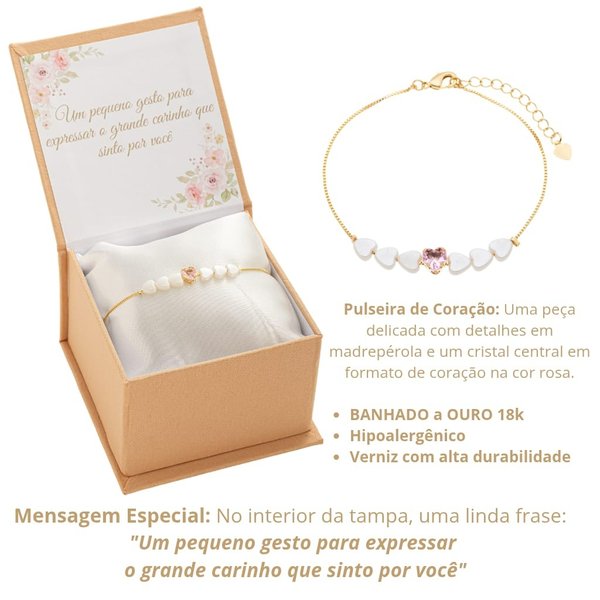 Kit Presente Pulseira Banhada A Ouro 18k E Caixa