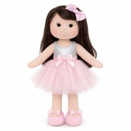 Imagem de Kit Boneca de Pano Artesanal Morena