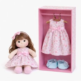 Imagem de Kit Boneca e Guarda Roupa 