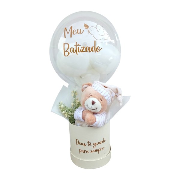 Box Luxo Meu Batizado - Urso Buba que Reza 