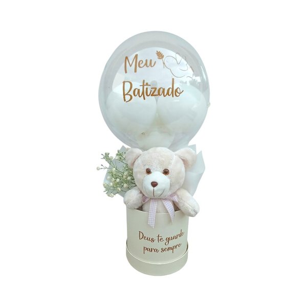 Box Batizado Clássico - Urso Articulado 