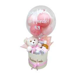 Imagem de Box de Luxo Bem-Vinda ao Mundo - Edição Menina Rosa