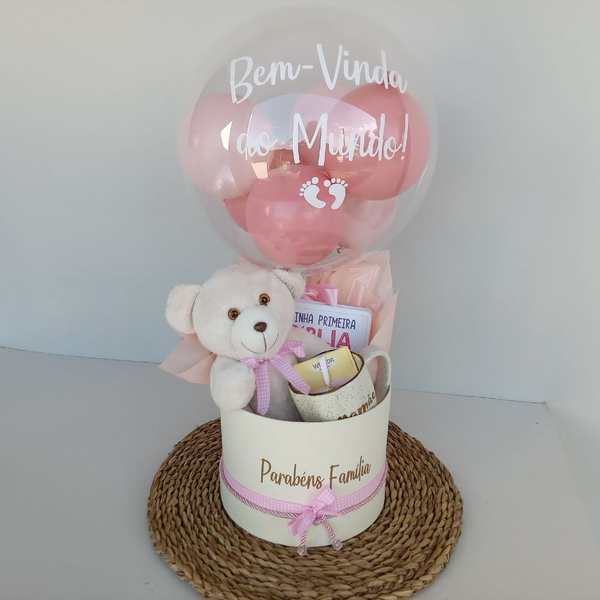 Box de Luxo Bem-Vinda ao Mundo + Caneca e Chá p/ Mamãe