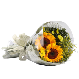 Imagem de Buquê de Dois Girassóis 