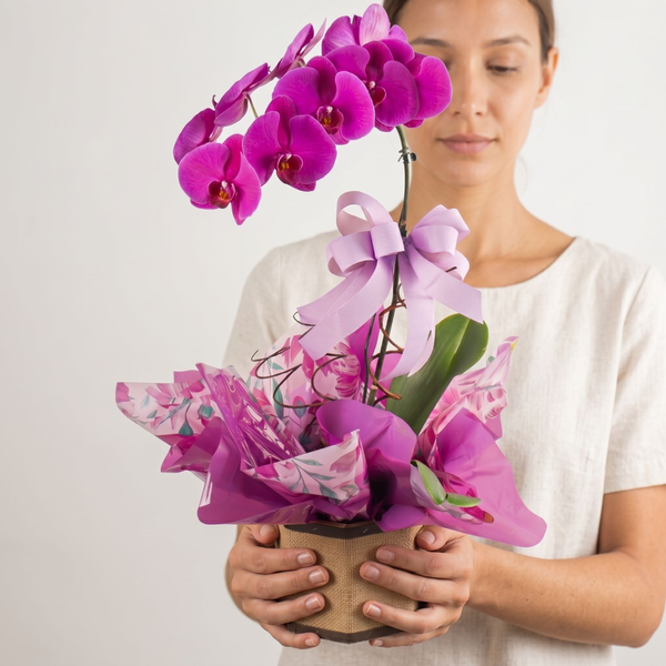 Orquidea Phalaenopiss Roxa 