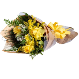 Imagem de Buquê de 3 Rosas Amarelas Nacionais  