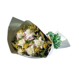 Imagem de Buquê com 6 Rosas Brancas 
