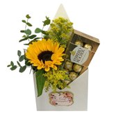 Arranjo Carta de Girassol