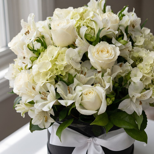 Arranjo Mix de Flores Brancas