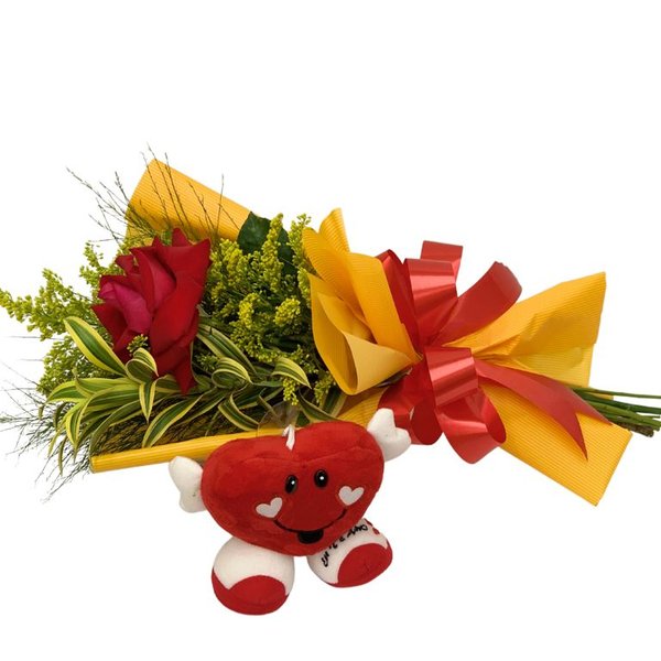 Ramalhete de uma Rosa e Heart