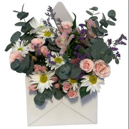 Imagem de Caixa Carta Mini Rosa Champagnes e Margarida 