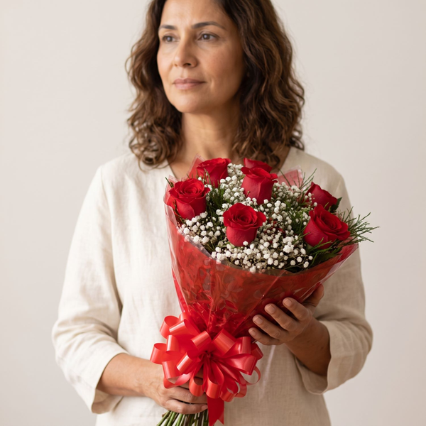 Buque Tradicional com 6 Rosas Nacionais