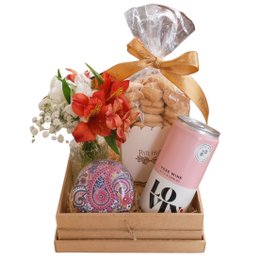 Imagem de Cesta Bem-Estar Vela & Vinho