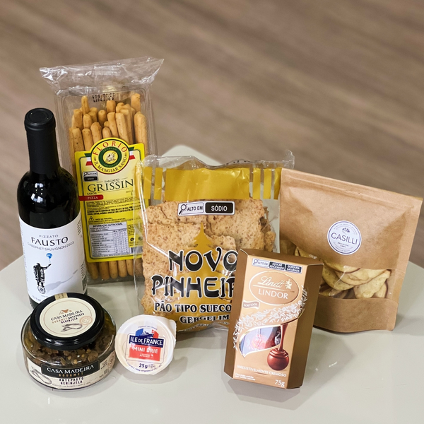 Cesta Petiscos & Vinho