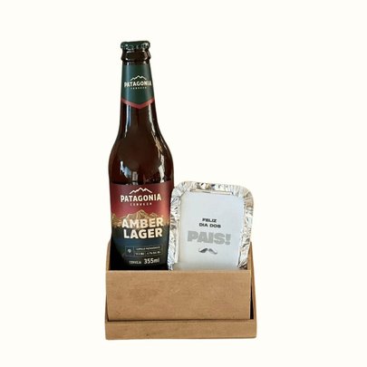 Cesta Dia dos Pais com Cerveja Artesanal e Brownie