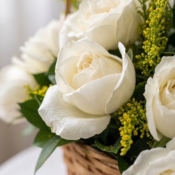 24 Rosa Brancas
