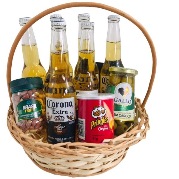 Luxo Cesta em Cerveja Corona