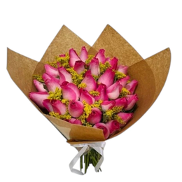 Imagem de Mega Buquê 50 Rosas Cor de Rosas com Tango