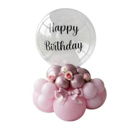 Imagem de Balão Personalizado Happy Birthday Rosa