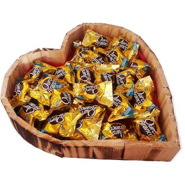 Coração de Bombons Ouro
