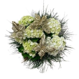 Imagem de Buquê de Hortência e Borboletas 