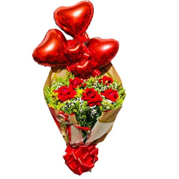 Buquê de Rosas vermelhas Romântico