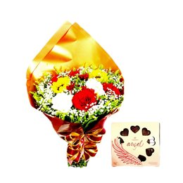 Imagem de Buquê e Chocolates