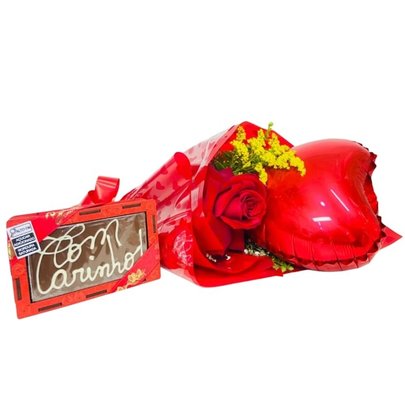 Buquê Mini Com Rosa Especial