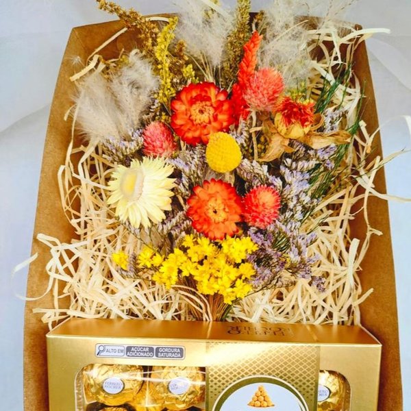 Cesta Vitrine Floral 