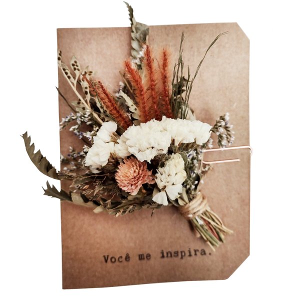 Cartão Floral para Presente 