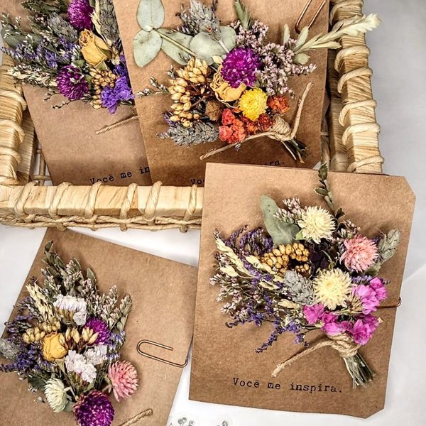Cartão Floral para Presente 