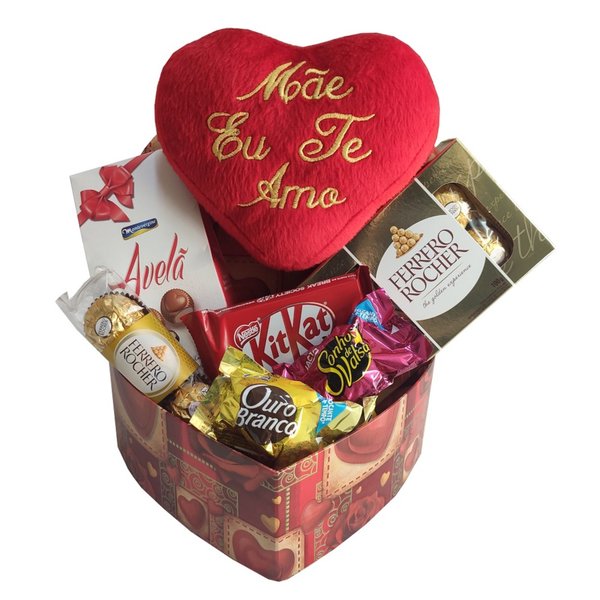 Box Mãe Eu Te Amo Com Chocolate