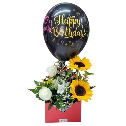 Box Floral Happy Birthday Pra Você