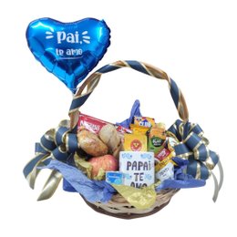 Imagem de Cesta Café Parabéns Papai Pequena