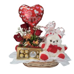 Imagem de Cesta Surpresa Com Ursinho