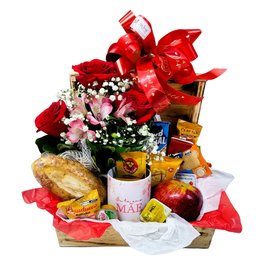 Imagem de Baú Café Mãe Especial Com Rosas