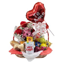 Imagem de Cesta Café Sublime Com Rosas