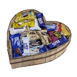 Imagem de Bandeja de Coração com Chocolates