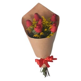 Imagem de Buquê de Rosas Vermelhas com Tango
