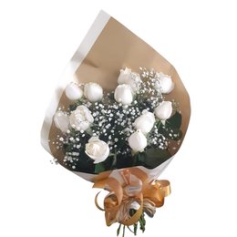 Imagem de Buquê de Rosas Brancas