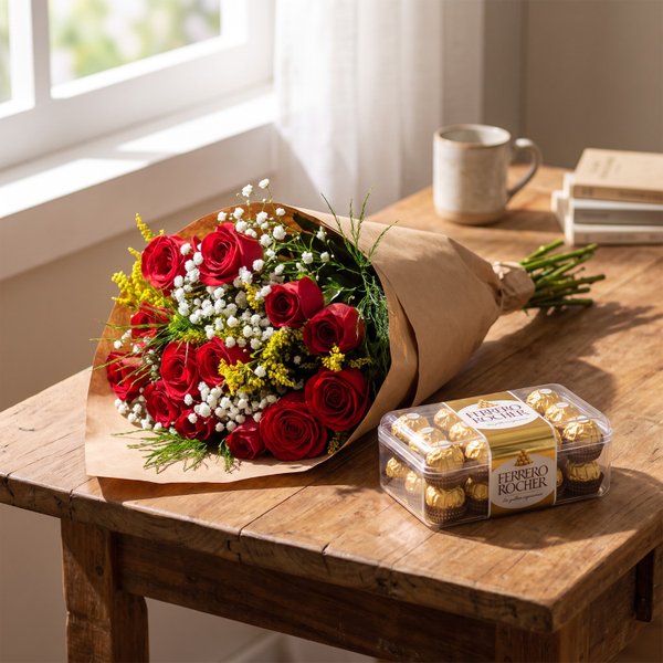 Buquê de Rosas Ferrero