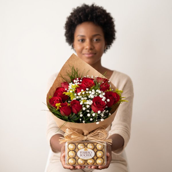 Buquê de Rosas Ferrero