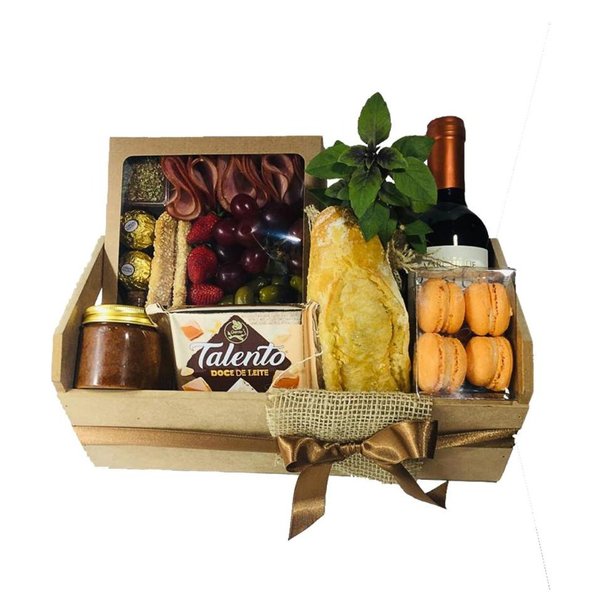 Cesta de Queijo Vinho Frios e Delicias
