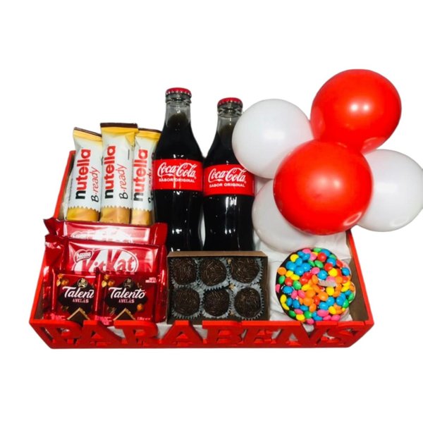Cesta Aniversário Chocolates e Doçuras